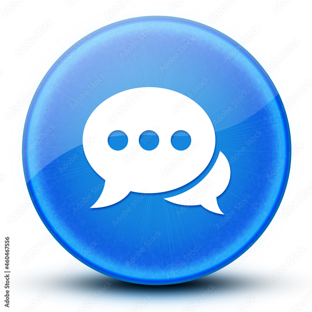 Message eyeball glossy elegant blue round button abstract Message eyeball glossy elegant blue round button abstract
