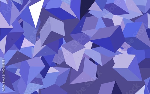 Dark Purple vector layout with lines  triangles.