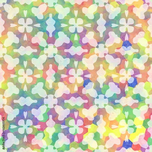 Wallpaper Mural Seamless white on color interior wall tile style surface pattern design for print. High-quality illustration. Ornate overlay contemporary textile graphic design. Floor wall cover in Portuguese style. Torontodigital.ca