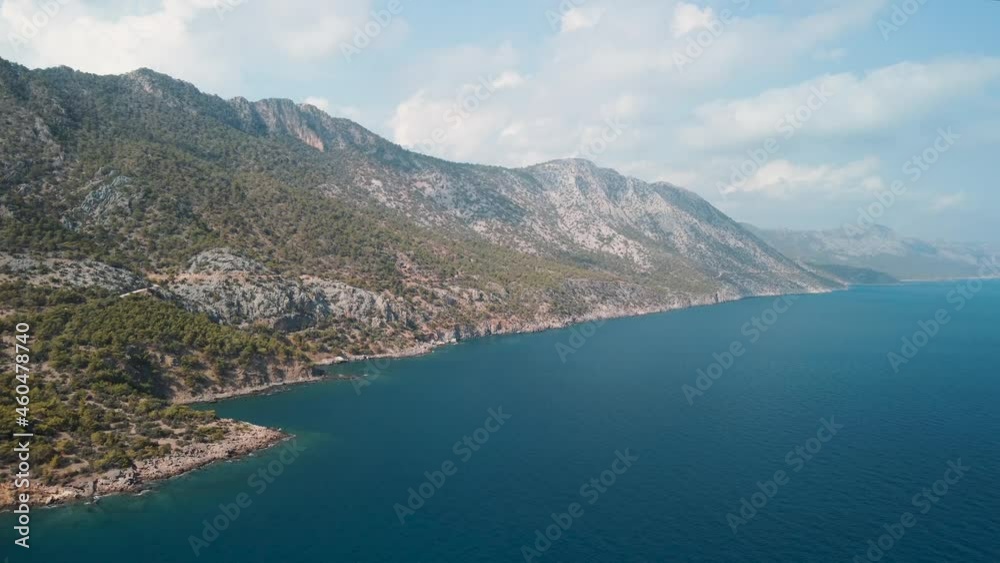 Approaching Mountains and Mediterranean Coastline, Mersin, Turkey Approaching Mountains and Mediterranean Coastline, Mersin, Turkey