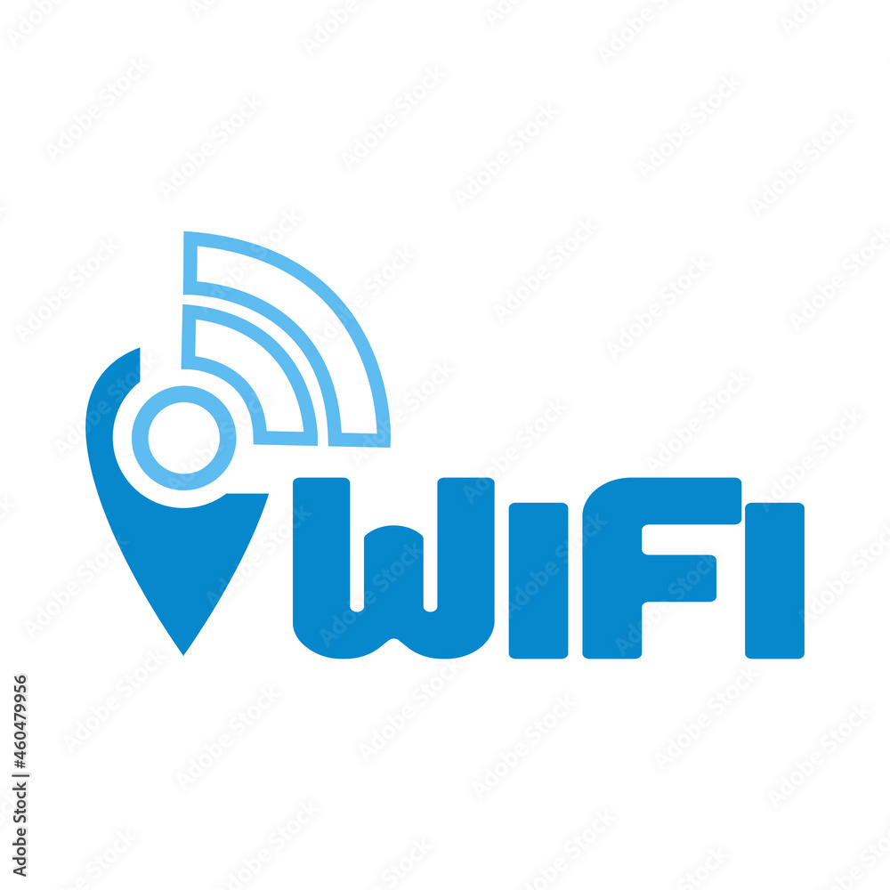 Vector logo of free Wi-Fi, service and settings Vector logo of free Wi-Fi, service and settings