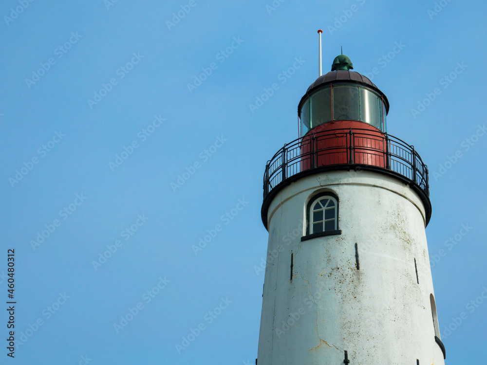 The Vuurtoren van Urk is a lighthouse in the Dutch municipality of Urk. It is located on the highest point in the province of Flevoland ​at the eastern banks of the IJsselmeer. Netherlands. 