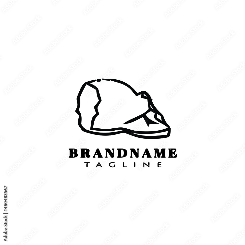 broken egg logo cartoon template icon black isolated vector broken egg logo cartoon template icon black isolated vector