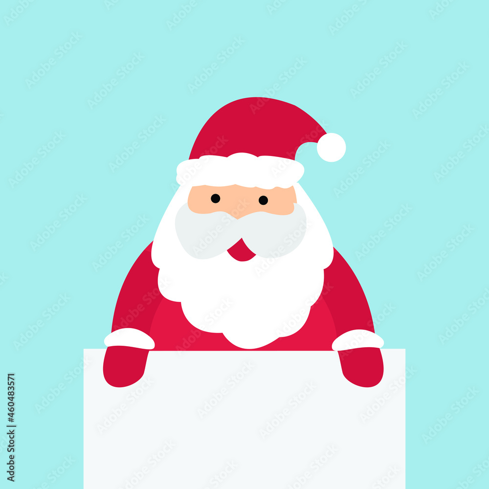 santa claus holding blank sign santa claus holding blank sign