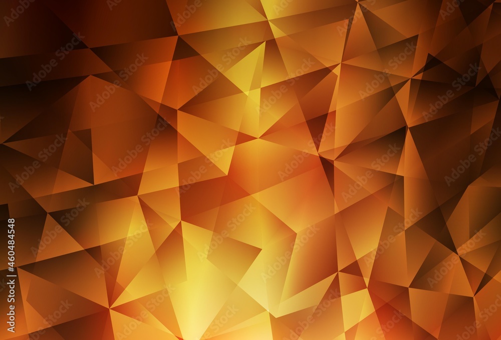 Dark Orange vector abstract mosaic pattern. Dark Orange vector abstract mosaic pattern.