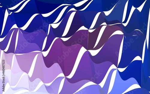 Dark Pink, Blue vector Lowpoly Background with copy-space. Used opacity mask.