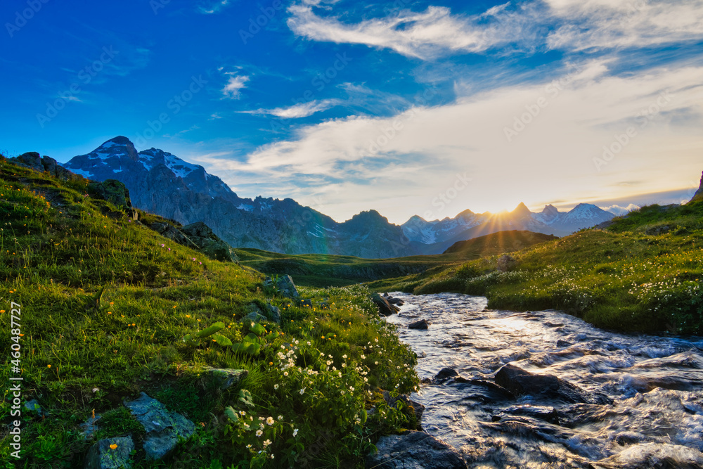 Coucher de soleil sur Aiguilles d'Arves Coucher de soleil sur Aiguilles d'Arves