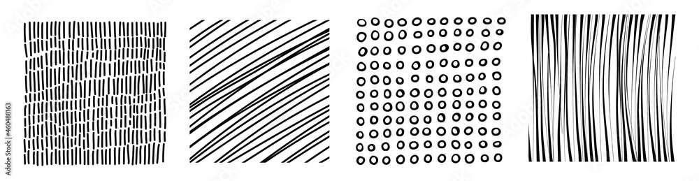 Collection of grungy Vector Textures. Set of Dirty and distressed Backgrounds. Abstract Black Lines and dots on white backdrop Collection of grungy Vector Textures. Set of Dirty and distressed Backgrounds. Abstract Black Lines and dots on white backdrop