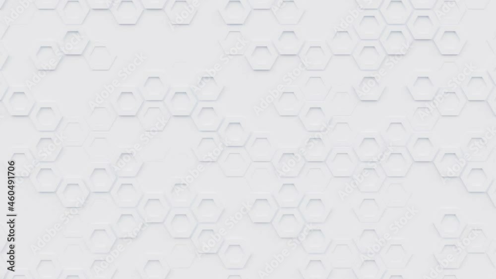 Hexagonal pattern with honeycomb shapes, moving hexagons seamless looping 3d animated abstract background, cell frames mosaic on the surface, geometric trendy creative wallpaper Hexagonal pattern with honeycomb shapes, moving hexagons seamless looping 3d animated abstract background, cell frames mosaic on the surface, geometric trendy creative wallpaper