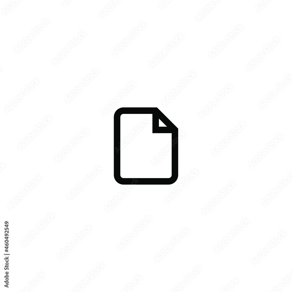 New file icon isolated on white background vector New file icon isolated on white background vector