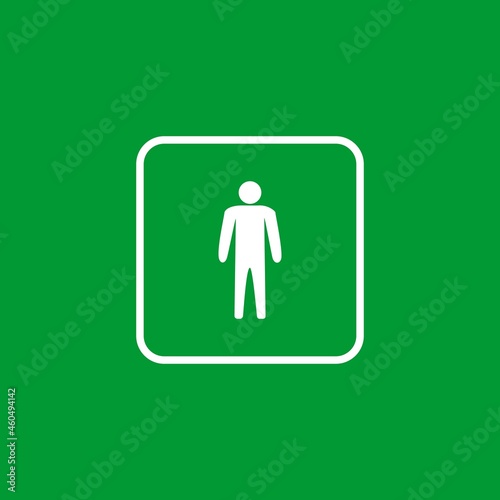 man room  sign icon, man toilet sign icon, man restroom symbol vector