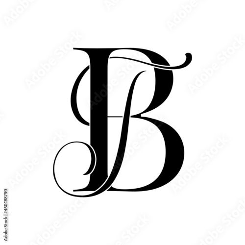 bt, tb, monogram logo. Calligraphic signature icon. Wedding Logo Monogram. modern monogram symbol. Couples logo for wedding