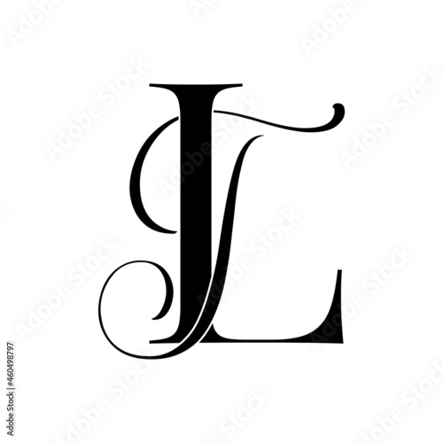 Tableau sur toile lt, tl, monogram logo