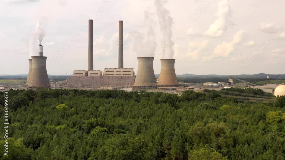 Plant Bowen, coal-fired power station, Georgia Power on Etowah River