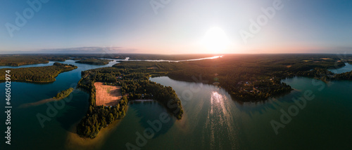 Fototapeta Naklejka Na Ścianę i Meble -  Sunrise at the lake Wdzydze