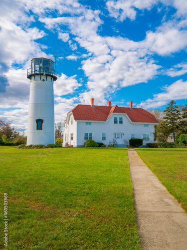 The Chatham Light lighthouse in Chatham, Massachusetts