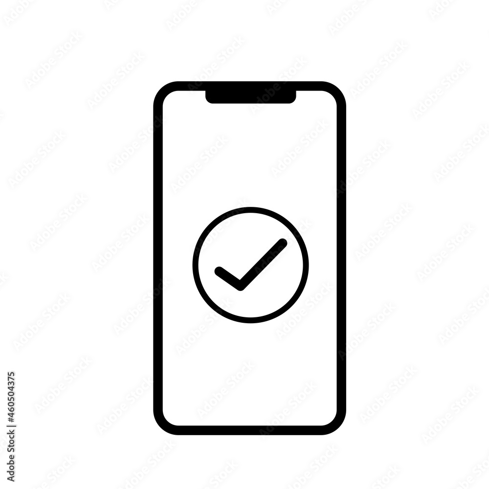 check mark mobile icons. Flat icons for web and mobile applications. check mark mobile icons. Flat icons for web and mobile applications.