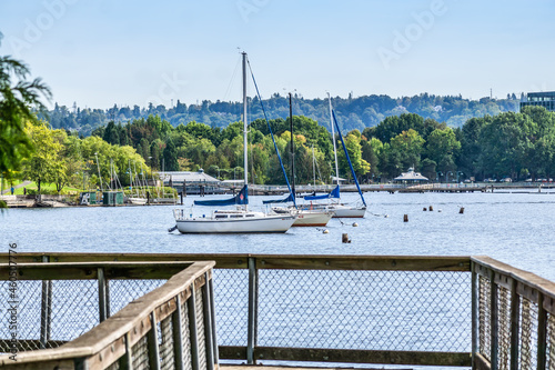 Renton Lake Waterfront Boats photo