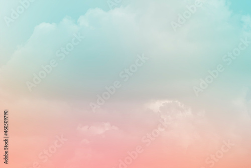 cloud and sky with grunge paper texture.