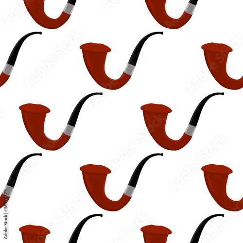 many identical seamless types smoke pipes different size for tobacco