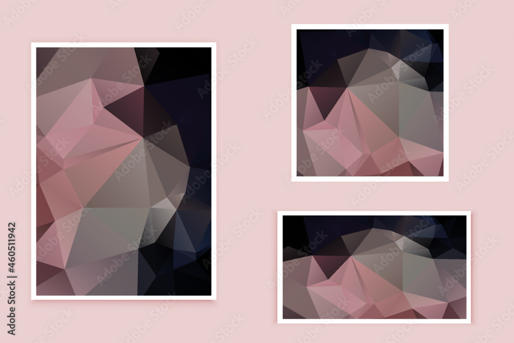 Fototapeta premium abstract textured polygonal background vector. Blurry triangle design. The pattern can be used for the background. 