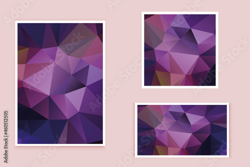abstract textured polygonal background vector. Blurry triangle design. The pattern can be used for the background.	