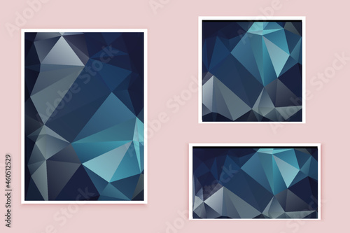 abstract textured polygonal background vector. Blurry triangle design. The pattern can be used for the background.	