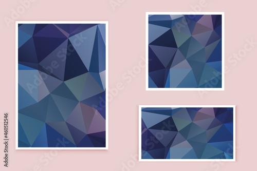 abstract textured polygonal background vector. Blurry triangle design. The pattern can be used for the background.	