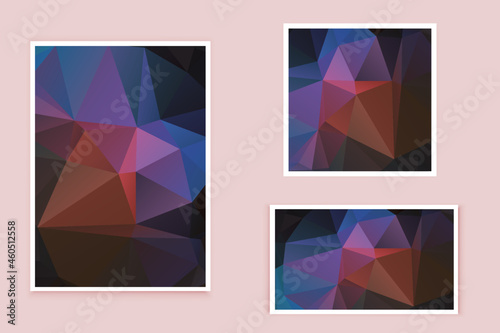 abstract textured polygonal background vector. Blurry triangle design. The pattern can be used for the background.	