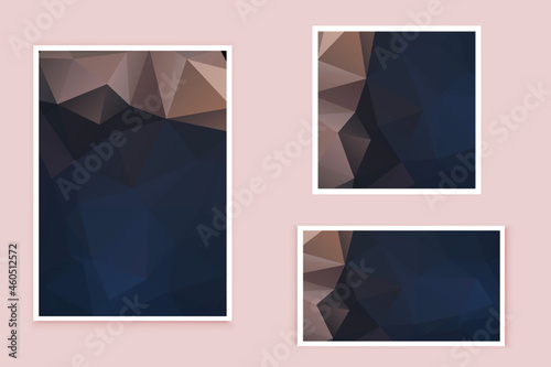 abstract textured polygonal background vector. Blurry triangle design. The pattern can be used for the background.	