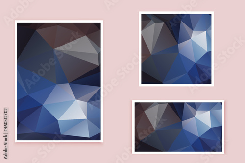 abstract textured polygonal background vector. Blurry triangle design. The pattern can be used for the background.	
