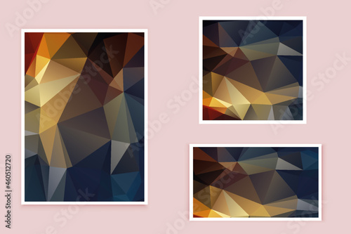 abstract textured polygonal background vector. Blurry triangle design. The pattern can be used for the background.	