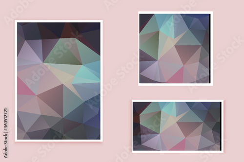 abstract textured polygonal background vector. Blurry triangle design. The pattern can be used for the background.	