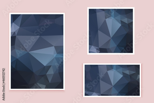 abstract textured polygonal background vector. Blurry triangle design. The pattern can be used for the background.	