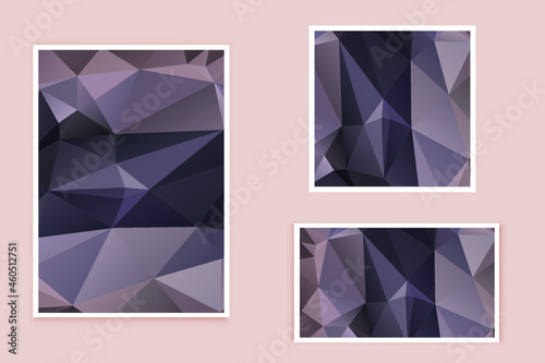 abstract textured polygonal background vector. Blurry triangle design. The pattern can be used for the background.	