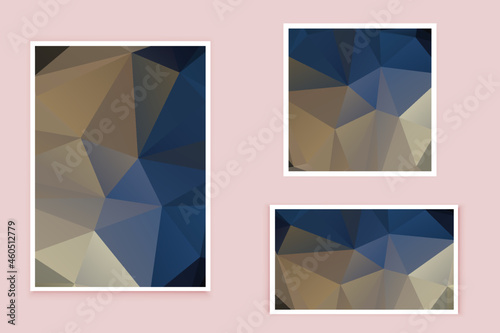 abstract textured polygonal background vector. Blurry triangle design. The pattern can be used for the background.	