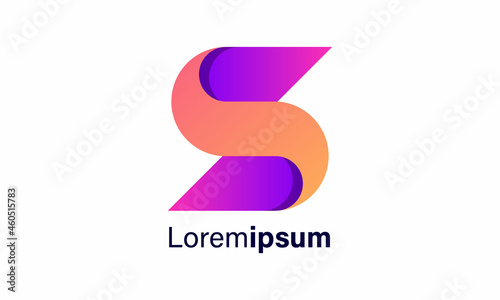 Letter S modern logo design. S initial logo design concept for brand