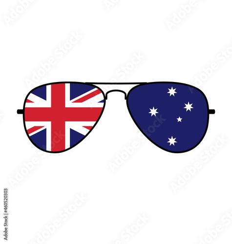 cool aviator sunglasses with australian flag