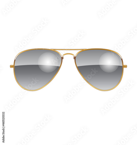 cool aviator sunglasses chrome lenses gold frames