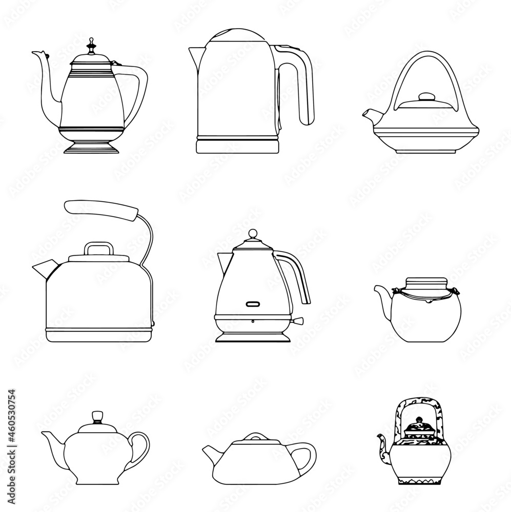 SEe of teapopts, outline image. SEe of teapopts, outline image.