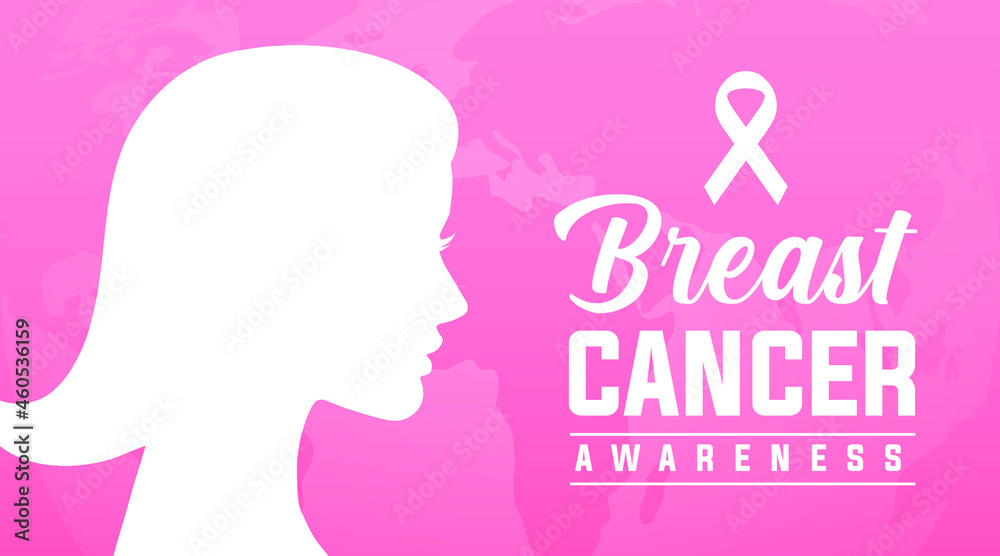 breast cancer awareness month, breast cancer day modern banner, sign, design concept, template, social media post with pink ribbon