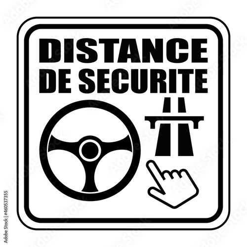 Logo distance de sécurité.