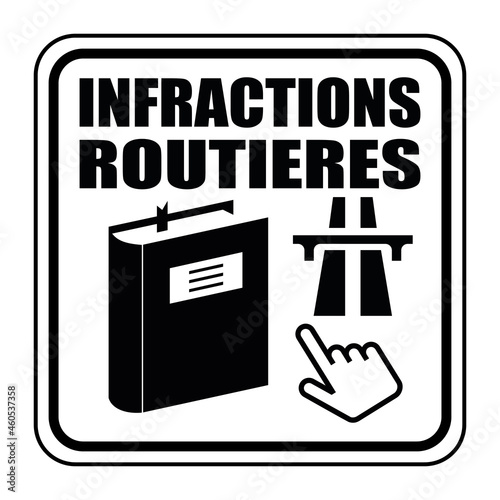Logo infractions routières.