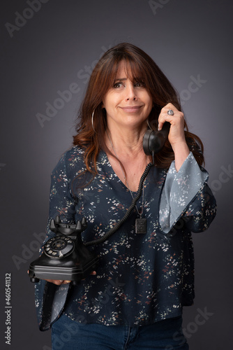 woman talking on the phone