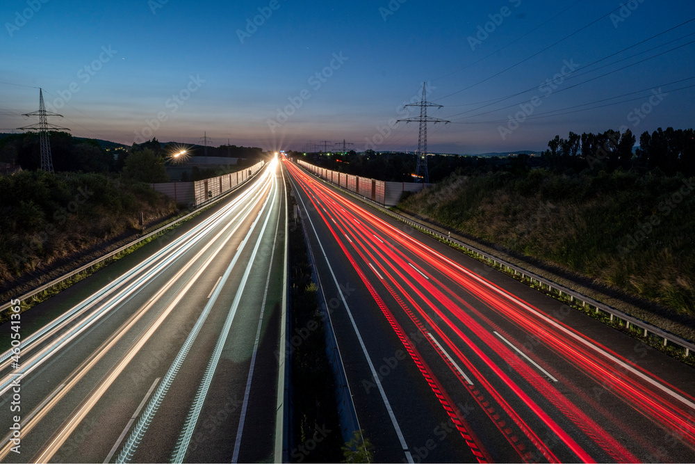 German Highway (Autobahn) A7 - great long exposure