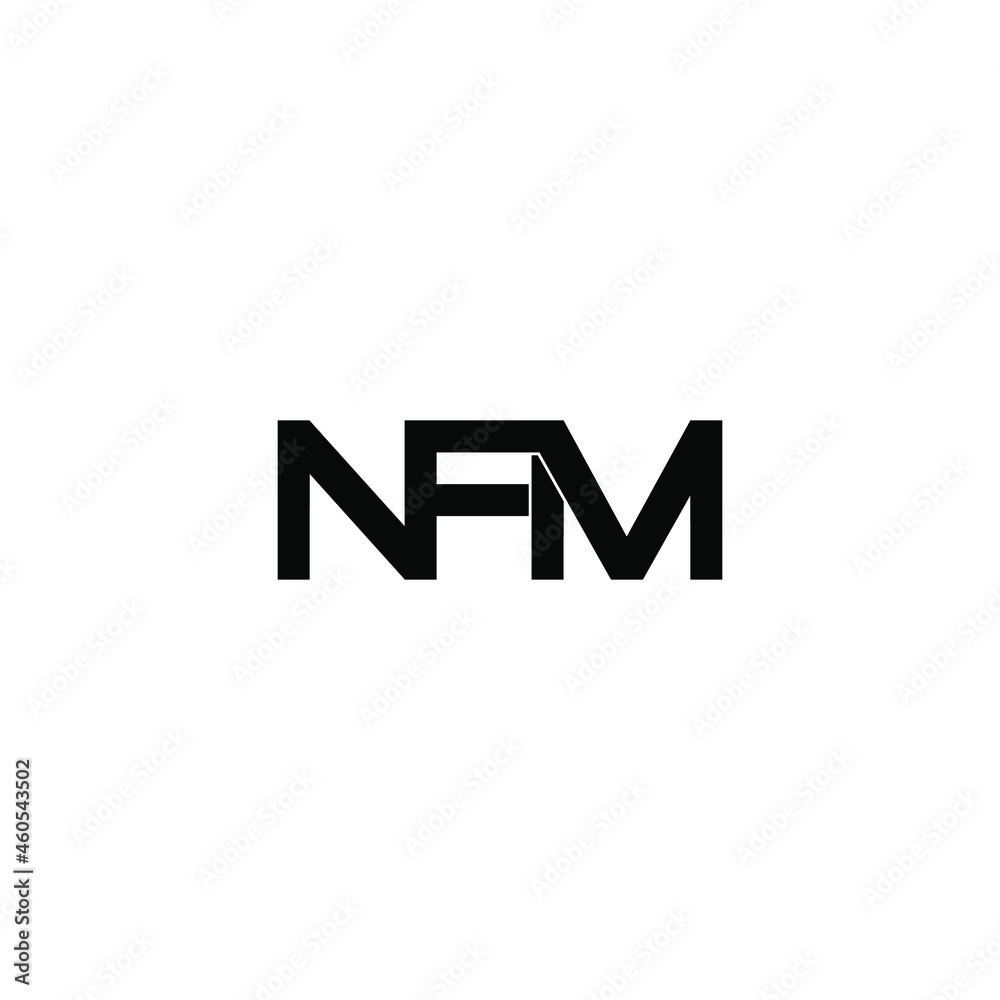 nfm initial letter monogram logo design