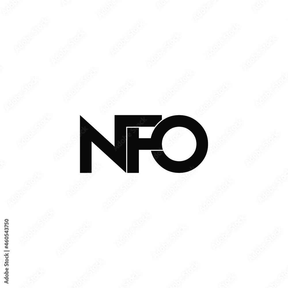 nfo initial letter monogram logo design nfo initial letter monogram logo design