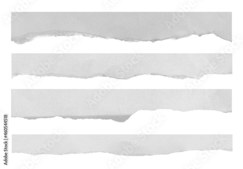 Obraz na plátně ripped paper on white background and have copy space for design in your work