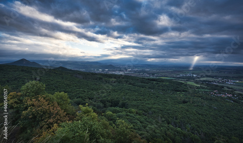 clouds over the forest