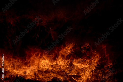 Flame of fire,Abstract blaze fire flame texture for banner background,Fire background.